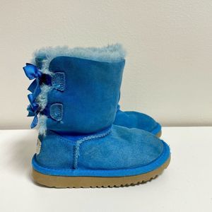 UGG Shoes Ugg Australia Toddler Bailey Bow Teal Blue Boots Sz